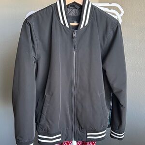 Hollister Black Jacket with White Logo